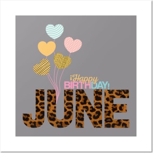 Happy birthday June,June birthday gift Posters and Art